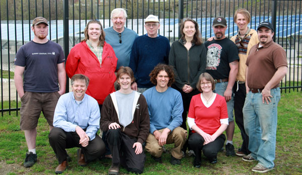 Members of PV Squared, a solar panel installation cooperative, and one of several worker cooperatives in Massachusetts' Pioneer Valley.