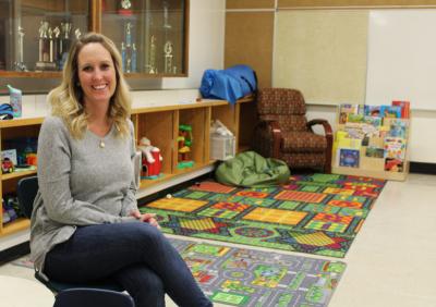 Lauren Melnyk at the Smoky Lake Community Daycare Co-operative